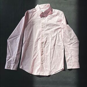 Calvin Klein Pink Classic Dress Shirt with Pointed Collar